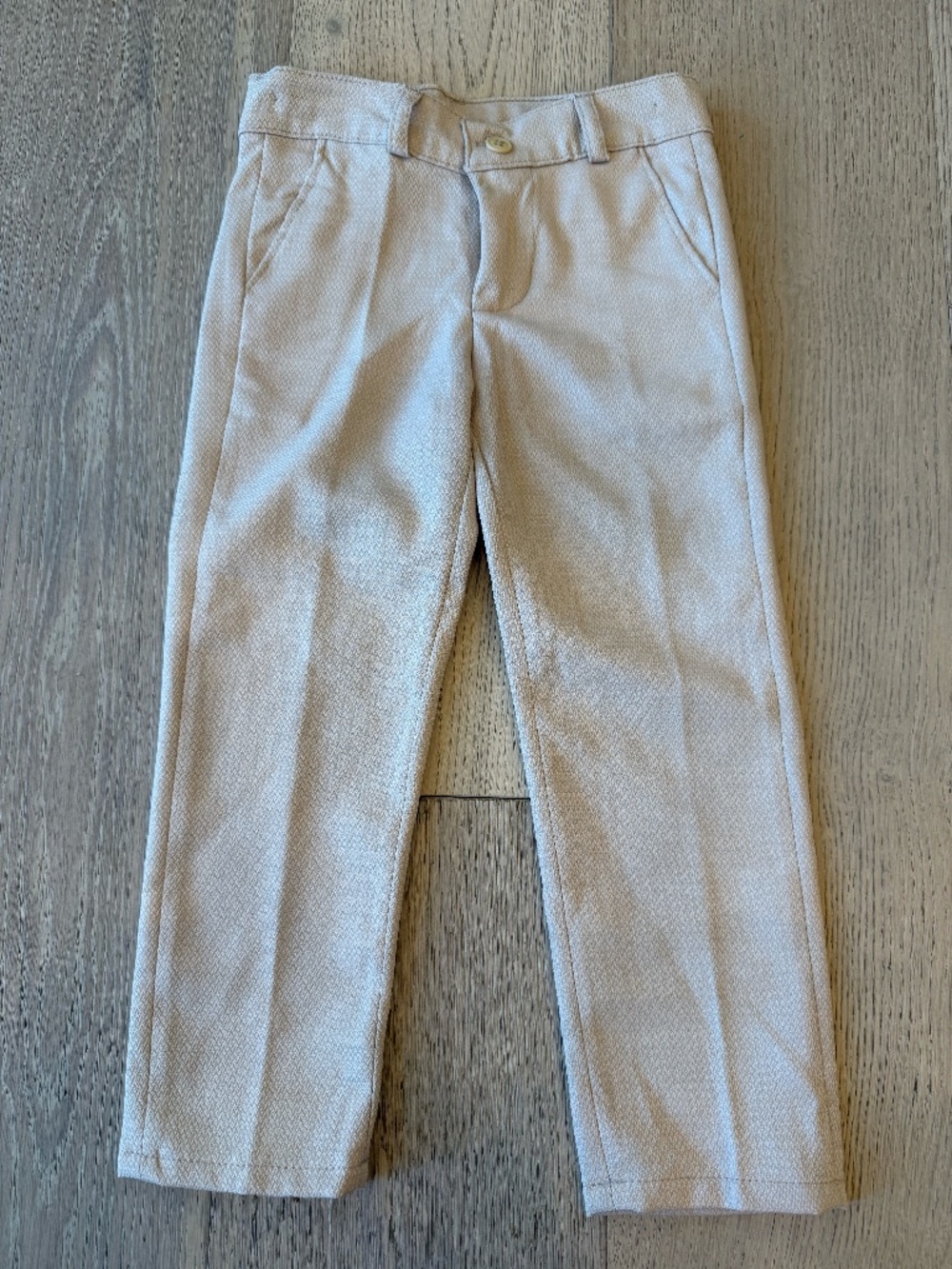 Lilax Collection Boys Tan Dress Pants Size 3 Classic Formal Trousers EUC